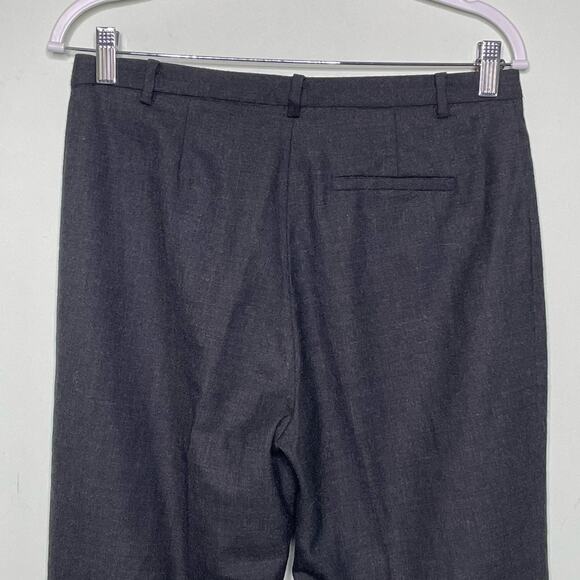 Gap Dress Pants Straight Leg Mid-Rise‎ Wool Blend Stretch Casual Career Gray 8 A - Picture 6 of 10